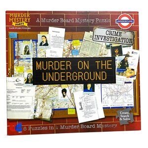 Murder on the Underground Mystery Party Case Files Puzzles Crime Teens Adults